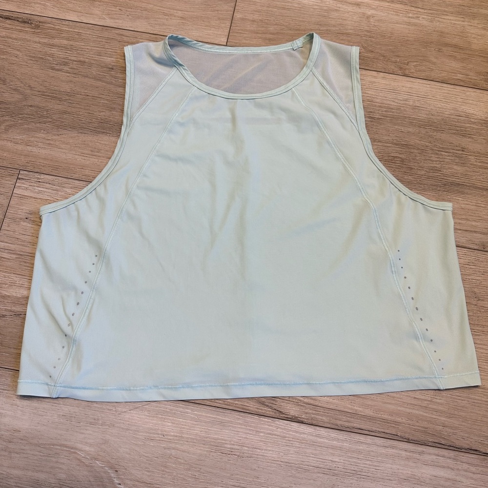 lululemon athletica Sculpt Crop Tank Top - Delicate Mint Size 12